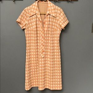 Vintage 1950’s Button Front Collared Dress